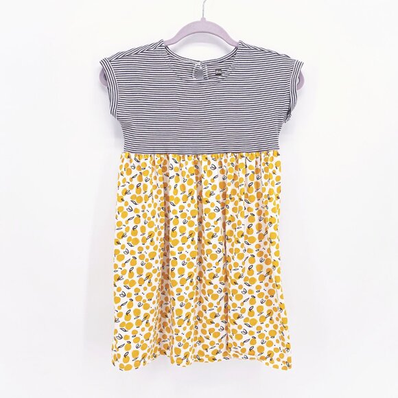 Girls' Tea Collection Stripes and Lemons Dress - Picture 1 of 6